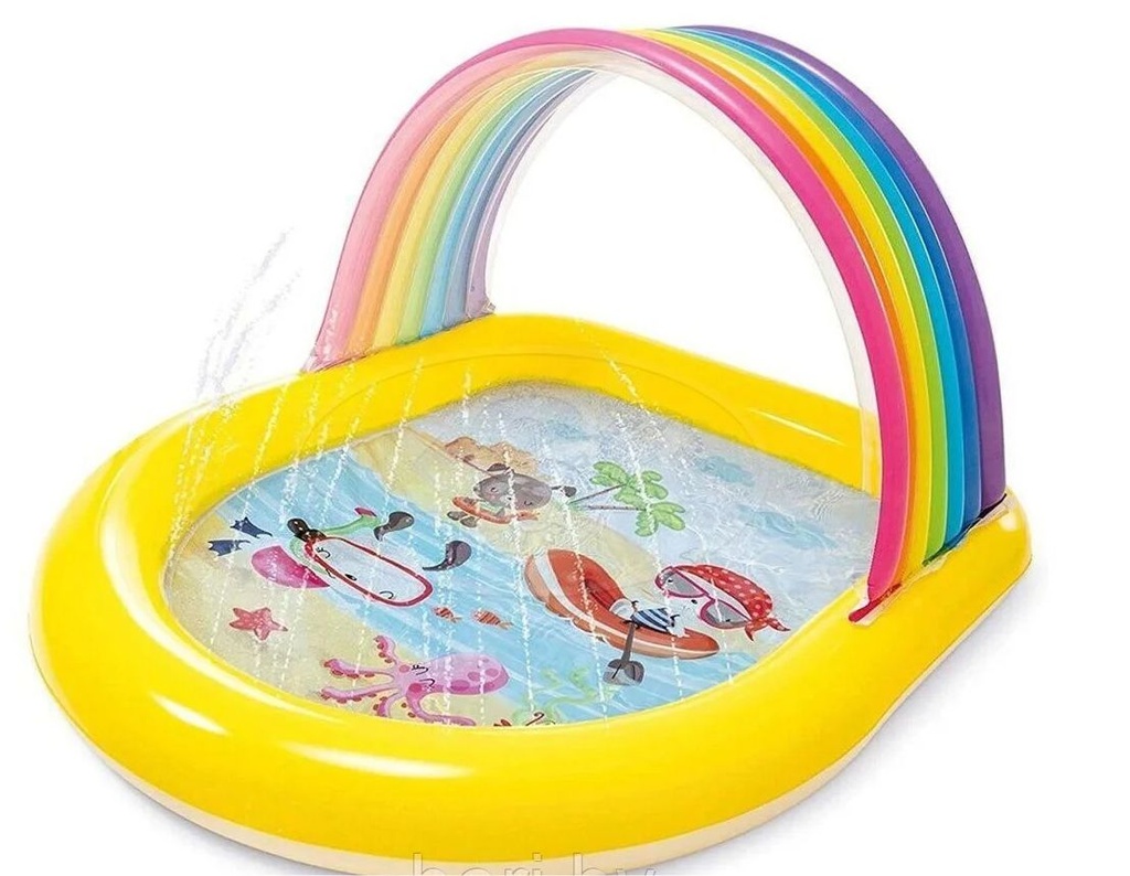 Piscina Intex con techo Arcoiris 147x130cm